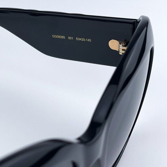 NEW Gucci GG0808S 001 Black Grey Cat Eye Women Sunglasses main image 6